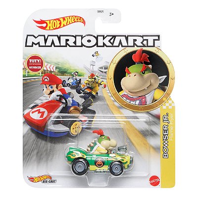 Carrinho Hot Wheels Mario Kart Bowser Jr Flame Flyer HDB27