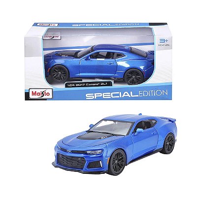 Carrinho Maisto 1:24 SE 2017 Chevrolet Camaro ZL1 Azul