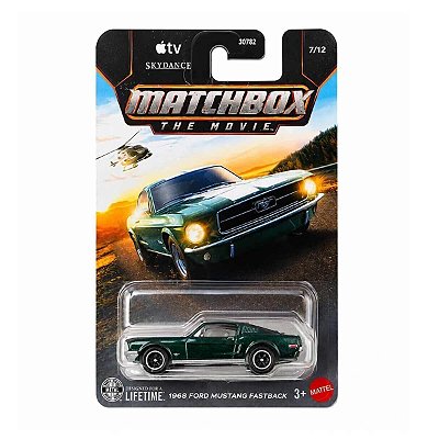 Carrinho Matchbox The Movie 1968 Ford Mustang Fastback 2026 Lote K JKH34