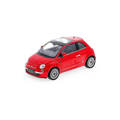 Welly Fiat 500 2007 1:24 Vermelho