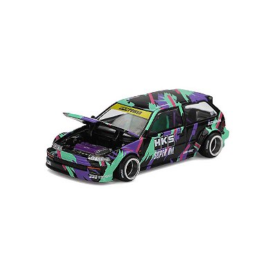 PRÉ-VENDA Mini GT Kaido House #303 Honda Civic (EF) Kaido Works HKS