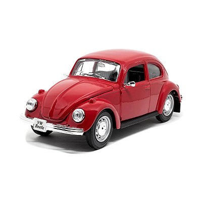 Carrinho Maisto 1:24 SE Volkswagen Beetle Vermelho 31926A