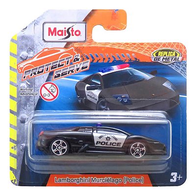 Maisto Fresh Metal Lambroghini Murciélago (Police) 1:64