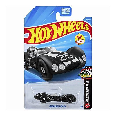 Carrinho Hot Wheels Maserati Tipo 61 2026 Lote M JJL41