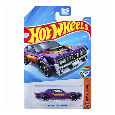 Carrinho Hot Wheels 68 Mercury Cougar 2026 Lote M JJK56