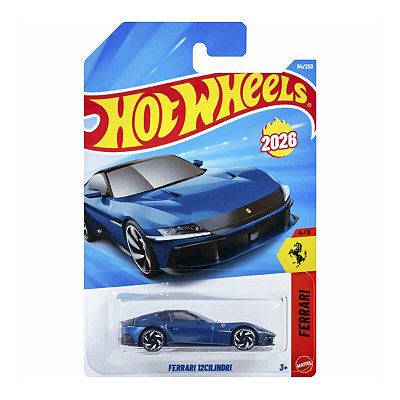 Carrinho Hot Wheels Ferrari 12Cilindri 2026 Lote M JJL37