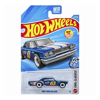 Carrinho Hot Wheels 1963 Ford Galaxie 2026 Lote M JJH73