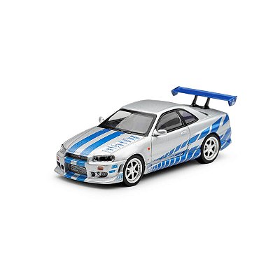 PRÉ-VENDA Mini GT #1252 Nissan Skyline GT-R C-West + Velozes + Furiosos Brian O'Conner