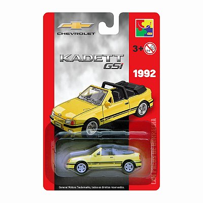 Carrinho CKS Chevrolet Kadett Conversível GSi 1992 Amarelo 1:64
