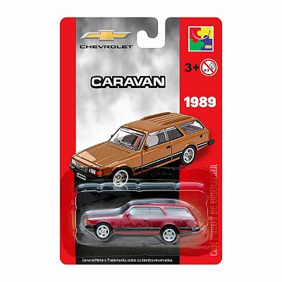 Carrinho CKS Chevrolet Caravan 1989 Vermelho 1:64