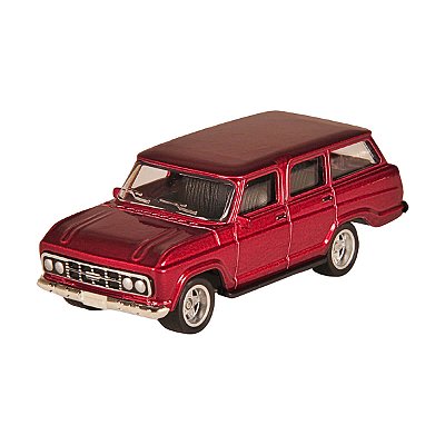 Carrinho CKS Chevrolet Veraneio 1968 Vermelho 1:64