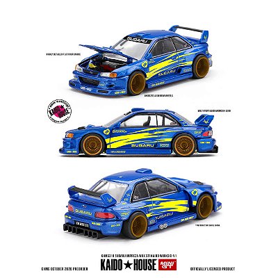 PRÉ-VENDA Mini GT Kaido House #318 Subaru Impreza WRX STI KAIDO WORKS V1 1:64