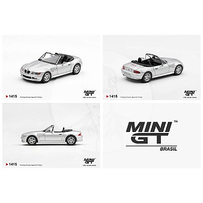 PRÉ-VENDA Mini GT #1415 BMW Z3 Titanium Silver 1:64