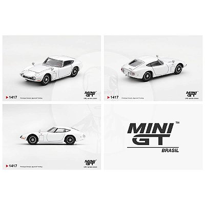 PRÉ-VENDA Mini GT #1417 Toyota 2000GT Pegasus White 1:64