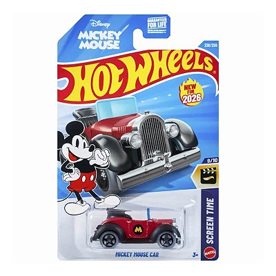 Carrinho Hot Wheels Mickey Mouse Car 2026 Lote N JJH74