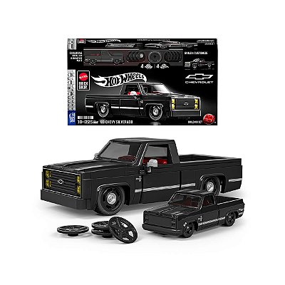 Mattel Brick Shop Hot Wheels Speed 83 Chevy Silverado 225 peças JKG42 1:32