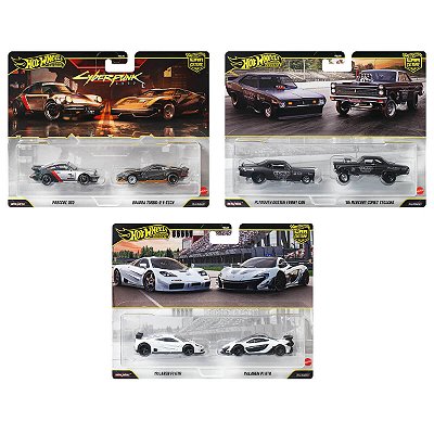 Carrinho Hot Wheels Premium 2 Pack Car Culture Set HBL96-944Y