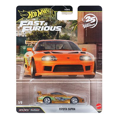 Carrinho Hot Wheels Premium Velozes e Furiosos Toyota Supra JHW78 1:64