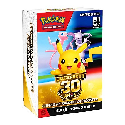 TCG Pokemón Mini Booster Box Pokemon 30 anos