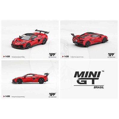 PRÉ-VENDA Mini GT #1420 Chevrolet Corvette ZR1 Torch Red 1:64