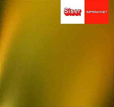 P. S. Filme de recorte Metallic Dourado - siser - ( 1mt x 50cm ) - M0020