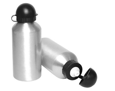 Squeeze de alumínio para sublimação - tipo bolinha - garrafa de 500ml