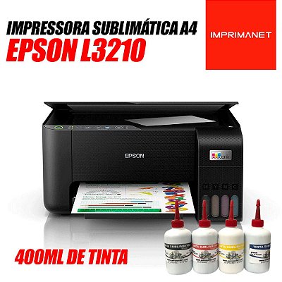 Impressora EPSON L3210 ecotank com Tinta Sublimática