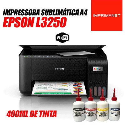 Impressora EPSON L3250 ecotank com Tinta Sublimática