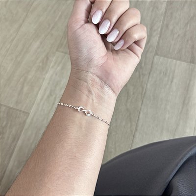 Pulseira Infinito Vazado - Prata 925