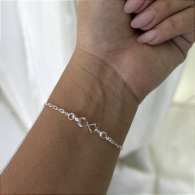 Pulseira Infinito Vazado - Prata 925