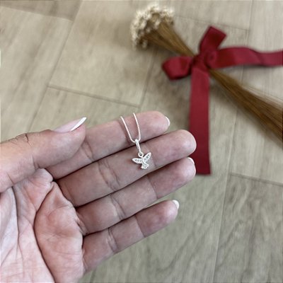 Colar Divino Espiríto Santo Pequeno- Prata 925