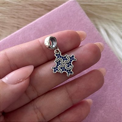 Berloque Autismo Azul - Prata 925