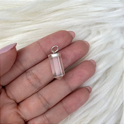 Pingente Ponta Cristal - Prata 925