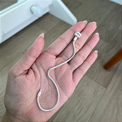 Pulseira para Berloques Tambor - Prata 925