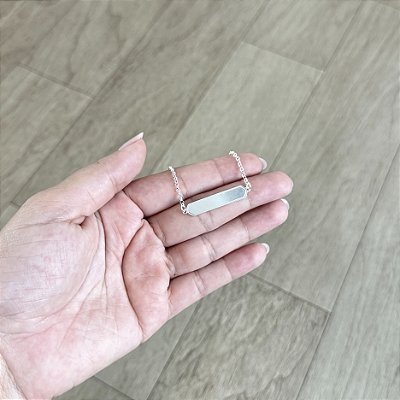 Pulseira Infantil Plaquinha - Prata 925