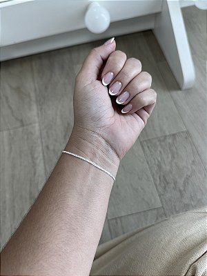 Pulseira Esteira- Prata 925