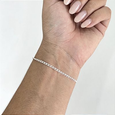 Pulseira Grume Dupla - Prata 925