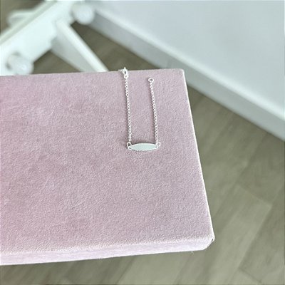 Pulseira Infantil Baby com Plaquinha - Prata 925