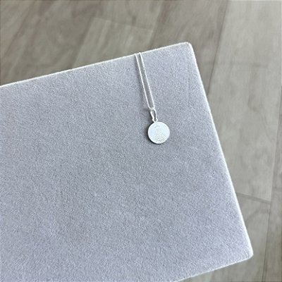 Colar Nossa Senhora Aparecida Plaquinha - Prata 925