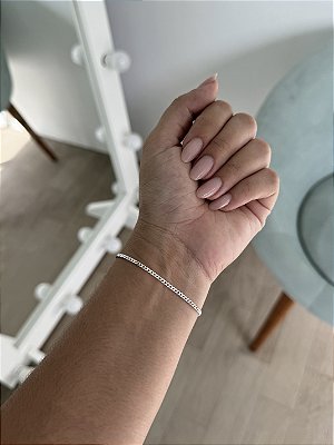 Pulseira Grume Grossa - Prata 925