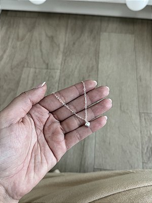 Pulseira Infantil Coração Cheio - Prata 925