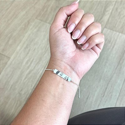 Pulseira Personalizada com Olhar - Prata 925