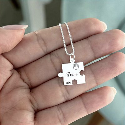 Colar Personalizado Autismo - Prata 925