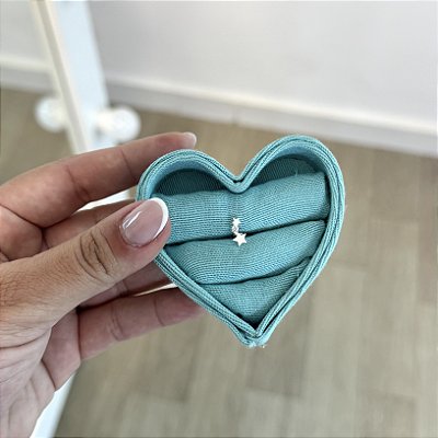 Brinco Piercing Estrelas - Prata 925