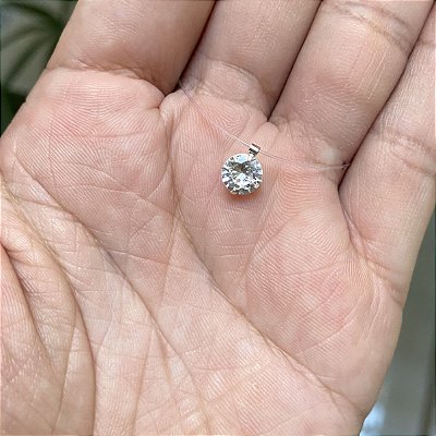 Gargantilha Ponto de Luz Nylon - Prata 925