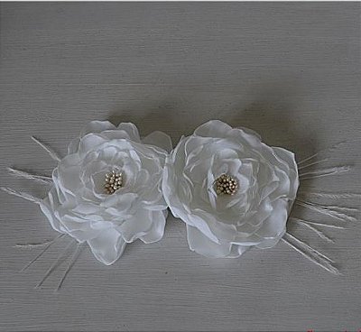 Flores  de Seda Brancas Camélias