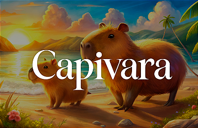 Mini Banner Capivara