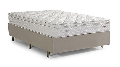 Cama Box + Colchão Herval Molas Maxpring Solteiro 88x188