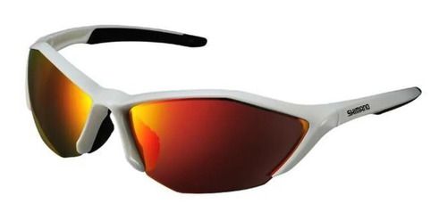 Oculos Shimano S61R-PL Branco Metalico e Preto Espelhado