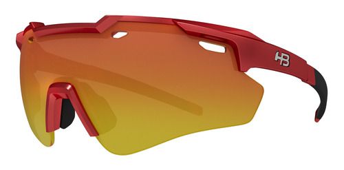 Óculos HB Shield Evo 2.0 Matte Rage Red Red Chrome